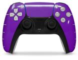 WraptorSkinz Skin Wrap compatible with the Sony PS5 DualSense Controller Solids Collection Purple (CONTROLLER NOT INCLUDED)