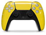 WraptorSkinz Skin Wrap compatible with the Sony PS5 DualSense Controller Solids Collection Yellow (CONTROLLER NOT INCLUDED)