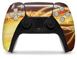 WraptorSkinz Skin Wrap compatible with the Sony PS5 DualSense Controller Mystic Vortex Yellow (CONTROLLER NOT INCLUDED)