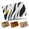Vinyl Skin Decal Sticker Wrap 4 Pack Zebra Skin fits Credit - Debit Card with Small Chip