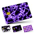 Vinyl Skin Decal Sticker Wrap 4 Pack Electrify Purple fits Credit - Debit Card with Small Chip