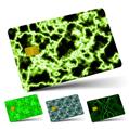 Vinyl Skin Decal Sticker Wrap 4 Pack Electrify Green fits Credit - Debit Card with Small Chip