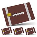 Vinyl Skin Decal Sticker Wrap 4 Pack Football fits Credit - Debit Card with Small Chip