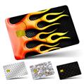 Vinyl Skin Decal Sticker Wrap 4 Pack Metal Flames fits Credit - Debit Card with Small Chip