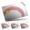 Vinyl Skin Decal Sticker Wrap 4 Pack Baseball fits Credit - Debit Card with Small Chip