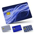 Vinyl Skin Decal Sticker Wrap 4 Pack Mystic Vortex Blue fits Credit - Debit Card with Small Chip