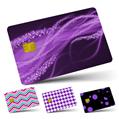 Vinyl Skin Decal Sticker Wrap 4 Pack Mystic Vortex Purple fits Credit - Debit Card with Small Chip