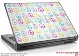 Large Laptop Skin Kearas Peace Signs on White