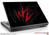 Large Laptop Skin WraptorSkinz WZ on Black