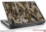 Large Laptop Skin HEX Mesh Camo 01 Brown