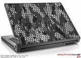 Large Laptop Skin HEX Mesh Camo 01 Gray