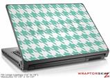 Large Laptop Skin Houndstooth Seafoam Green