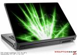 Large Laptop Skin Lightning Green