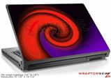 Large Laptop Skin Alecias Swirl 01 Red