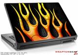 Large Laptop Skin Metal Flames