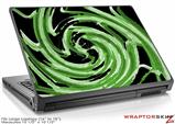 Large Laptop Skin Alecias Swirl 02 Green
