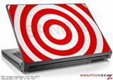 Large Laptop Skin Bullseye Red and White