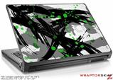 Large Laptop Skin Abstract 02 Green