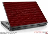 Large Laptop Skin Carbon Fiber Red