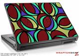 Large Laptop Skin Crazy Dots 04