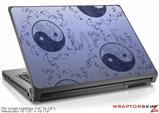 Large Laptop Skin Feminine Yin Yang Blue