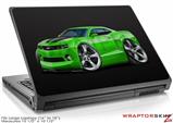 Large Laptop Skin 2010 Camaro RS Green