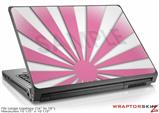 Large Laptop Skin Rising Sun Japanese Flag Pink