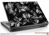 Large Laptop Skin Skulls Confetti White