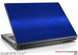 Large Laptop Skin Simulated Brushed Metal Blue