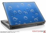 Medium Laptop Skin Bubbles Blue