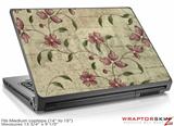 Medium Laptop Skin Flowers and Berries Pink