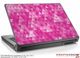 Medium Laptop Skin Triangle Mosaic Fuchsia