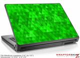 Medium Laptop Skin Triangle Mosaic Green