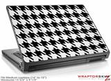 Medium Laptop Skin Houndstooth Black and White