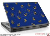 Medium Laptop Skin Anchors Away Blue