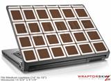 Medium Laptop Skin Squared Chocolate Brown