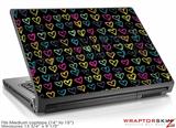 Medium Laptop Skin Kearas Hearts Black