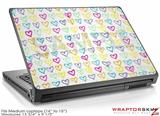 Medium Laptop Skin Kearas Hearts White