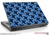 Medium Laptop Skin Retro Houndstooth Blue