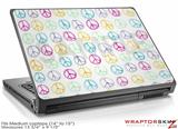 Medium Laptop Skin Kearas Peace Signs on White