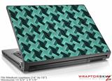 Medium Laptop Skin Retro Houndstooth Seafoam Green