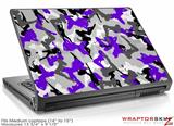 Medium Laptop Skin Sexy Girl Silhouette Camo Purple