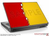 Medium Laptop Skin Ripped Colors Red Yellow