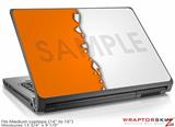 Medium Laptop Skin Ripped Colors Orange White