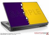 Medium Laptop Skin Ripped Colors Purple Yellow