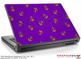 Medium Laptop Skin Anchors Away Purple