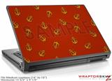 Medium Laptop Skin Anchors Away Red Dark
