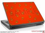 Medium Laptop Skin Anchors Away Red