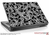 Medium Laptop Skin Scattered Skulls Black