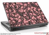 Medium Laptop Skin Scattered Skulls Pink
